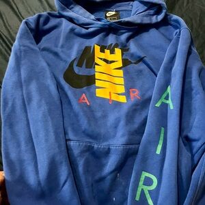 Nike Royal Blue Hoodie with Bold Logo